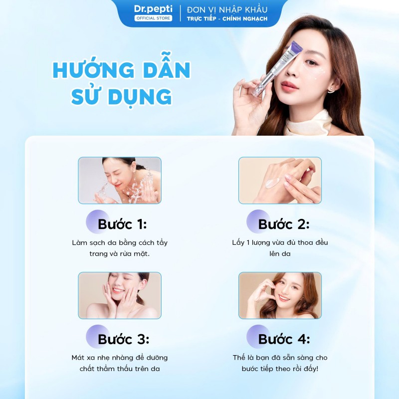 Kem Dưỡng Mắt Hỗ Trợ Nâng Cơ, Giảm Nhăn Dr.pepti Exo Biome Eye Cream 15ml