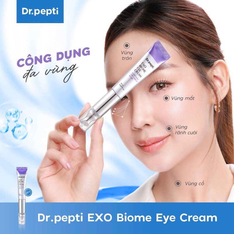 Kem Dưỡng Mắt Hỗ Trợ Nâng Cơ, Giảm Nhăn Dr.pepti Exo Biome Eye Cream 15ml